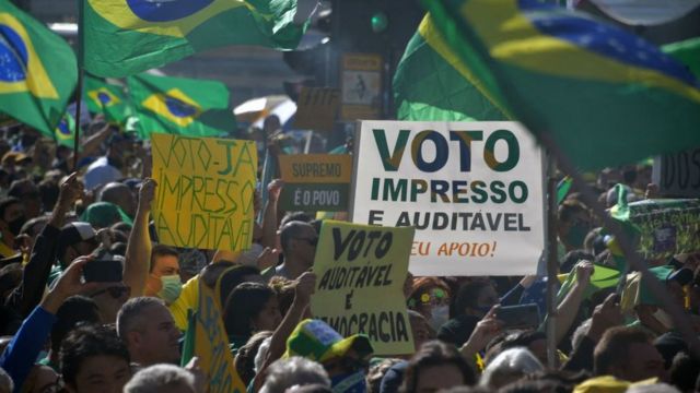 Voto impresso será uma das pautas dos protestos governistas neste 7 de setembro