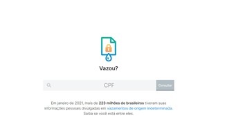 Vazou? identifica vazamentos